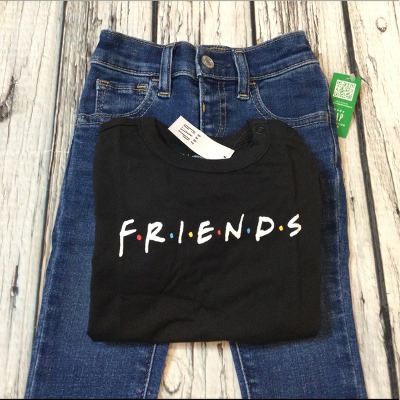 Baby Gap Boys or Girls Friends Shirt and Skinny Jeans. NWT - Picture 5 of 6